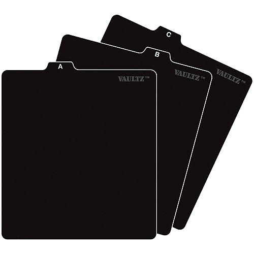 Vaultz CD File Folder Guides Black