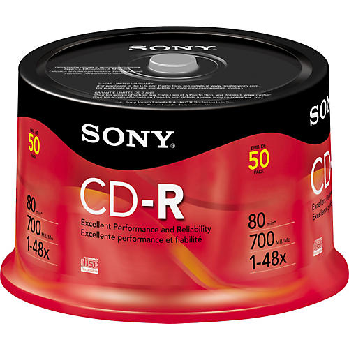 CD-R 48X 700MB 80-Minute 50-Disc Spindle