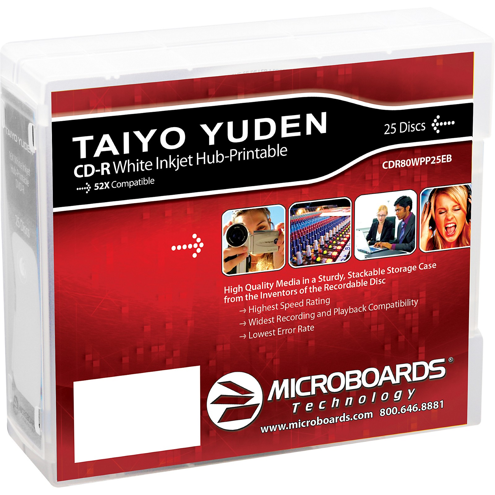 taiyo-yuden-cd-r-52x-white-inkjet-printable-and-hub-printable-25-disc