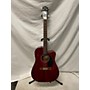 Used Fender CD60SCE ALL MAHOGANY Acoustic Electric Guitar Cherry