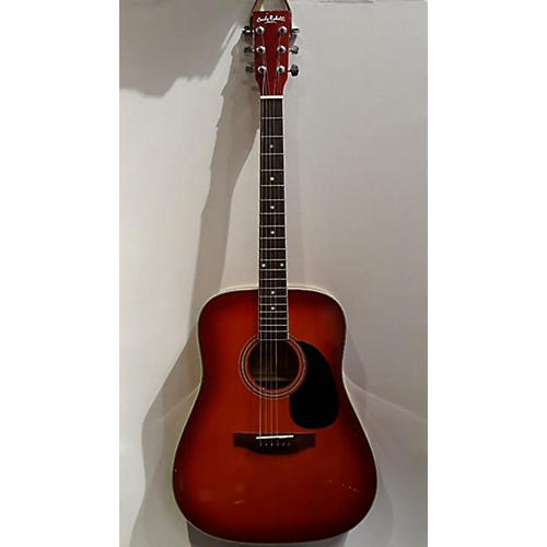 carlo robelli red acoustic guitar