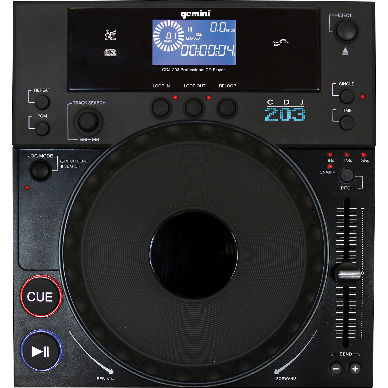 Gemini CDJ203 Professional CD Player Musician's Friend