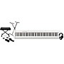 Casio CDP-S110 Compact Digital Piano With Warm Audio WA-CAB Headphone Package (Pedals/Bench/Stand Included) - White