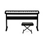 Casio CDP-S110 Digital Piano With CS-46 Stand & PL1250 Bench - Black
