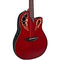 Ovation CE44 Celebrity Series Elite Mid-Depth Acoustic-Electric Guitar SunburstRuby Red