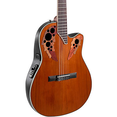 Ovation CE44C-4A-G Celebrity Series Elite Mid-Depth Nylon-String Classical Acoustic-Electric Guitar