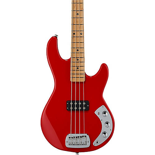G&L CLF Research L-1000 Electric Bass Maple Fingerboard Rally Red