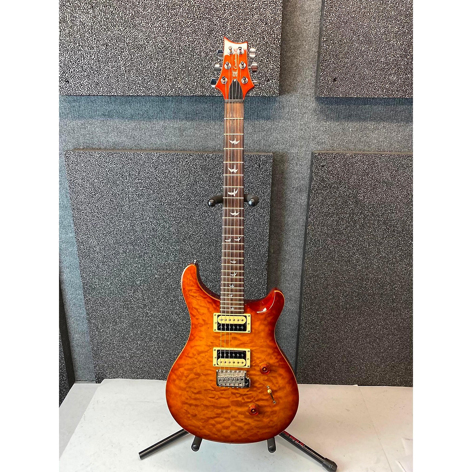 Used PRS CM25 SE Custom 24 Solid Body Electric Guitar Tobacco Burst