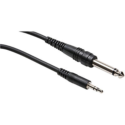 Hosa CMP110 Stereo 3.5mm Male TRS to 1/4in Male TS Mono Interconnect Patch Cable