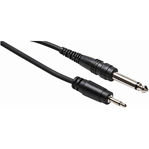 Hosa CMP310 Mono 3.5 mm Male TS to 1/4 in. Male TS Mono Interconnect Patch Cable 10 ft.