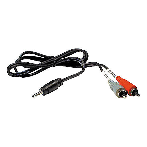 Hosa CMR-210 Stereo Y-cable Mini Male-Two RCA Males 10 ft.