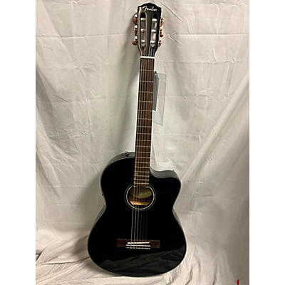 Fender CN-140SCE BLK WC Classical Acoustic Electric Guitar