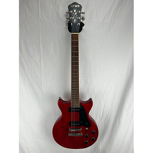 Hofner COLORAMA Solid Body Electric Guitar Trans Red