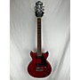 Used Hofner COLORAMA Solid Body Electric Guitar Trans Red