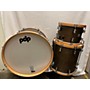 Used PDP by DW CONCEPT CLASSIC WALNUT NATURAL HOOPS 3 PIECE Acoustic Drum Pack Walnut