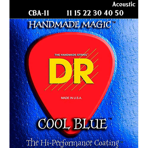 COOL BLUE COATED ACOUSTIC STRINGS MEDIUM LIGHT (11-50)