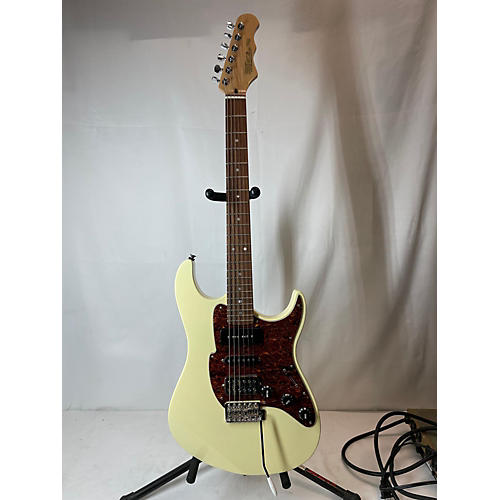 Fret-King CORONA ‘GW’ GEOFF WHITEHORN Solid Body Electric Guitar Vintage White