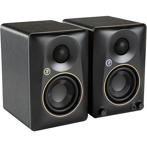 Mackie CR3.5BT-LTD-GLD 3.5 Limited-Edition Gold Trim Powered Studio Monitors With Tone Control and Bluetooth (Pair)