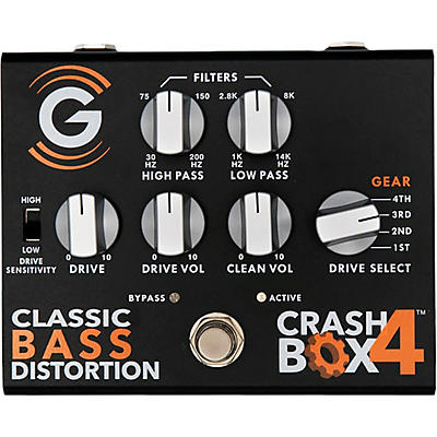 Genzler Amplification CRASH BOX-4 Classic Bass Distortion Effects Pedal