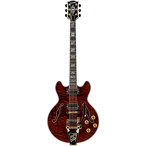 CS 356 Figured Walnut with Gold Bigsby Electric Guitar