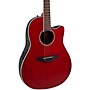 Open-Box Ovation CS24 Celebrity Series Traditional Mid-Depth Acoustic-Electric Guitar Condition 2 - Blemished Ruby Red 197881393250