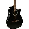 Ovation CS24C Celebrity Series Traditional Mid-Depth Nylon-String Classical Acoustic-Electric Guitar BlackBlack