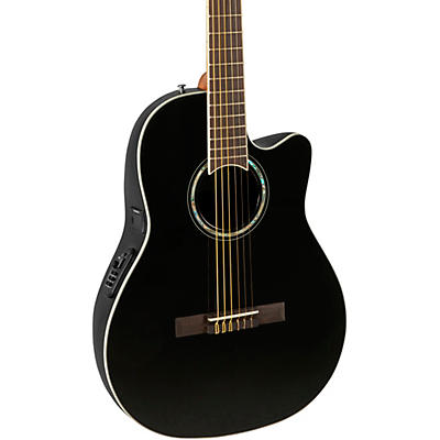 Ovation CS24C Celebrity Series Traditional Mid-Depth Nylon-String Classical Acoustic-Electric Guitar