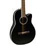 Ovation CS24C Celebrity Series Traditional Mid-Depth Nylon-String Classical Acoustic-Electric Guitar Black