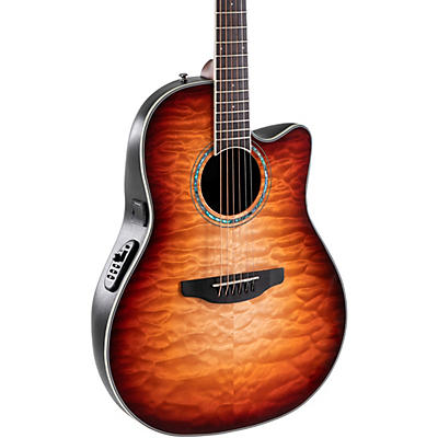 Ovation CS24X-7C Celebrity Series Traditional Plus Mid-Depth Acoustic-Electric Guitar