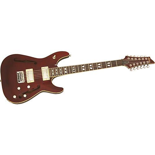 CSH12 Semi-Hollow Flametop 12-String Electric Guitar