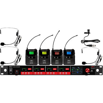 Galaxy Audio CSL4-SSSVM 4-Channel Digital UHF Wireless Microphone System -