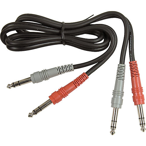 Hosa CSS-201 Dual TRS - TRS Patch Cable 6.6 ft.