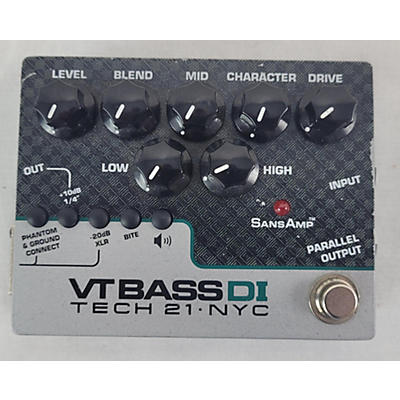 Tech 21 CSVTBDI Sansamp Character Series VT Bass DI Bass Effect Pedal