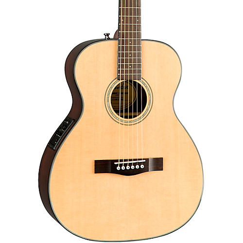 CT-140SE with Case Travel Acoustic-Electric Guitar Natural