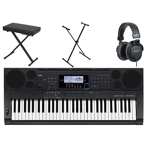 CTK-6000 61-Key Portable Piano w/ Stand, Bench, & Headphones