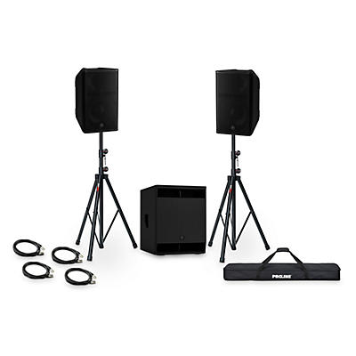 Yamaha CXR12mk3 12" 1100W Passive Loudspeaker Package With CXS15mk3 15" 1300W Passive Subwoofer, Stands & Cables