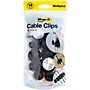 Wrap-It Storage Straps Cable Clips - (Assorted 14-Pack) - Silicone Adhesive Backed Cord Holders Black