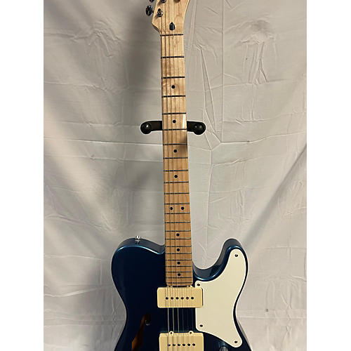 Squier Cabronita Thinline Telecaster Hollow Body Electric Guitar Lake Placid Blue