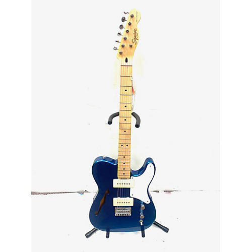 Squier Cabronita Thinline Telecaster Hollow Body Electric Guitar Blue