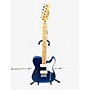 Used Squier Cabronita Thinline Telecaster Hollow Body Electric Guitar Blue