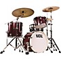 Natal Drums Cafe Racer Traditional Jazz 3-Piece Shell Pack with 18 in. Bass Drum Oxblood Red Hot Rod Suede