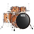 Natal Drums Cafe Racer US Fusion 22 4-Piece Shell Pack with 22 in. Bass Drum Matte Black Hot Rod SuedeChampagne Sparkle