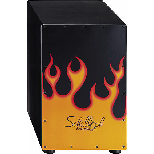 Cajon with Flames