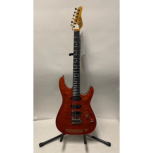 Schecter Guitar Research California Classic Solid Body Electric Guitar Transparent Amber