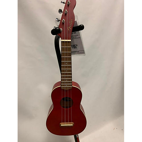 Fender California Coast Ukulele Ukulele Flat Red