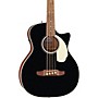 Fender California Deluxe Kingman Acoustic-Electric Bass Guitar - Black