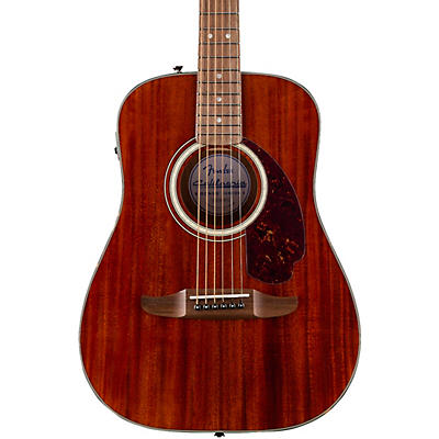 Fender California Deluxe Redondo Jr. All-Mahogany Acoustic-Electric Guitar -