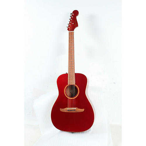 Fender California Malibu Classic Acoustic-Electric Guitar Condition 3 - Scratch and Dent Hot Rod Red Metallic 190839851963