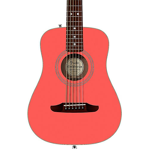 Fender California Standard Redondo Mini Acoustic Guitar Fiesta Red