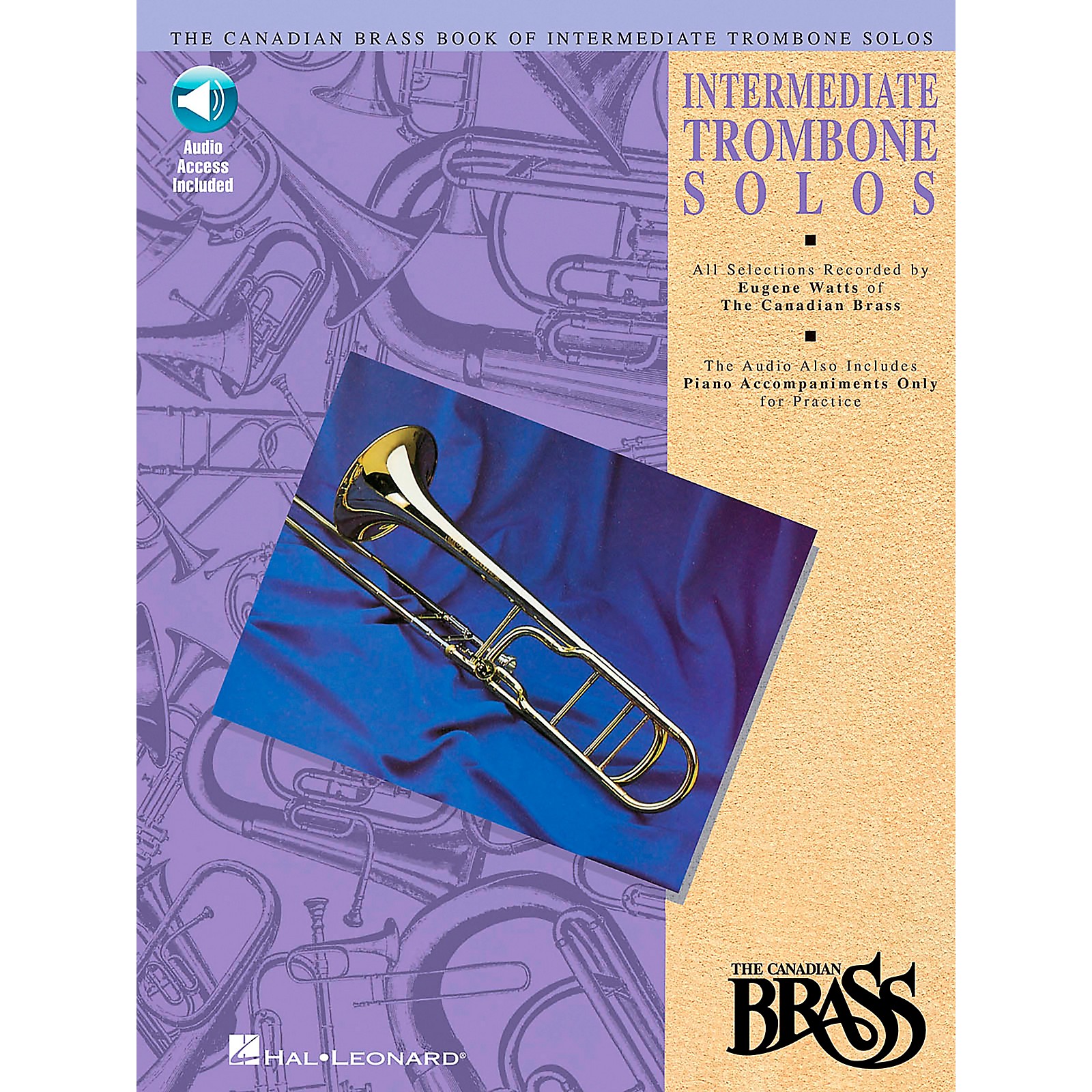 Hal Leonard Canadian Brass Intermediate Trombone Book/CD Musician's